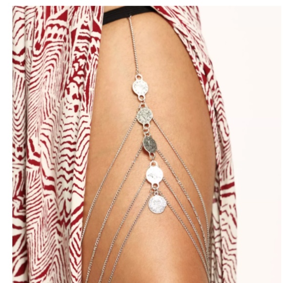 *JUST IN* BOHO COIN CHARM THIGH CHAIN - Picture 2 of 2